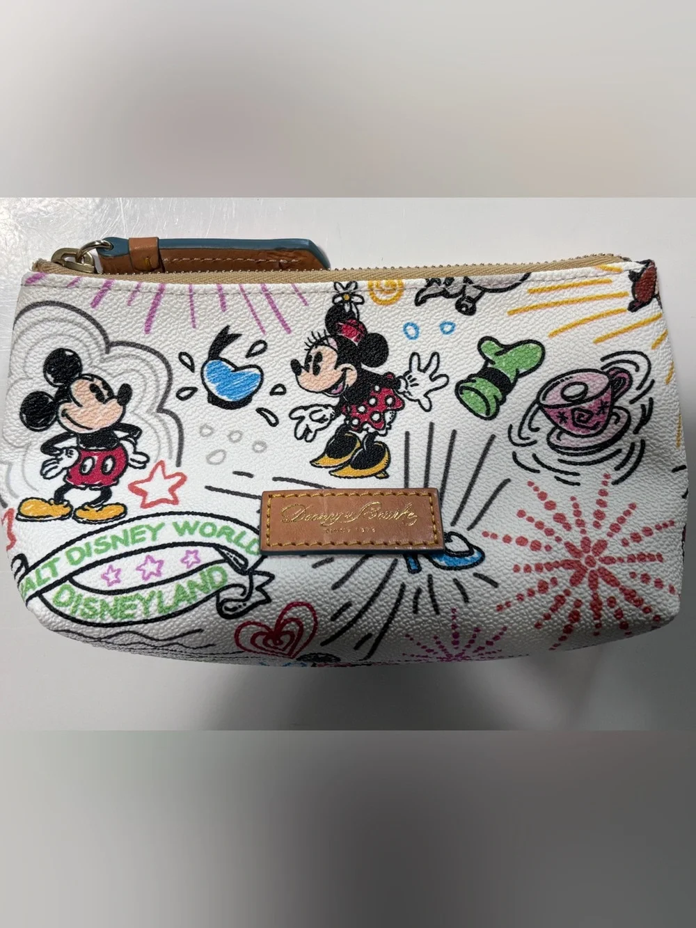 Disney Dooney & Bourke Sketch Small Cosmetics Pouch